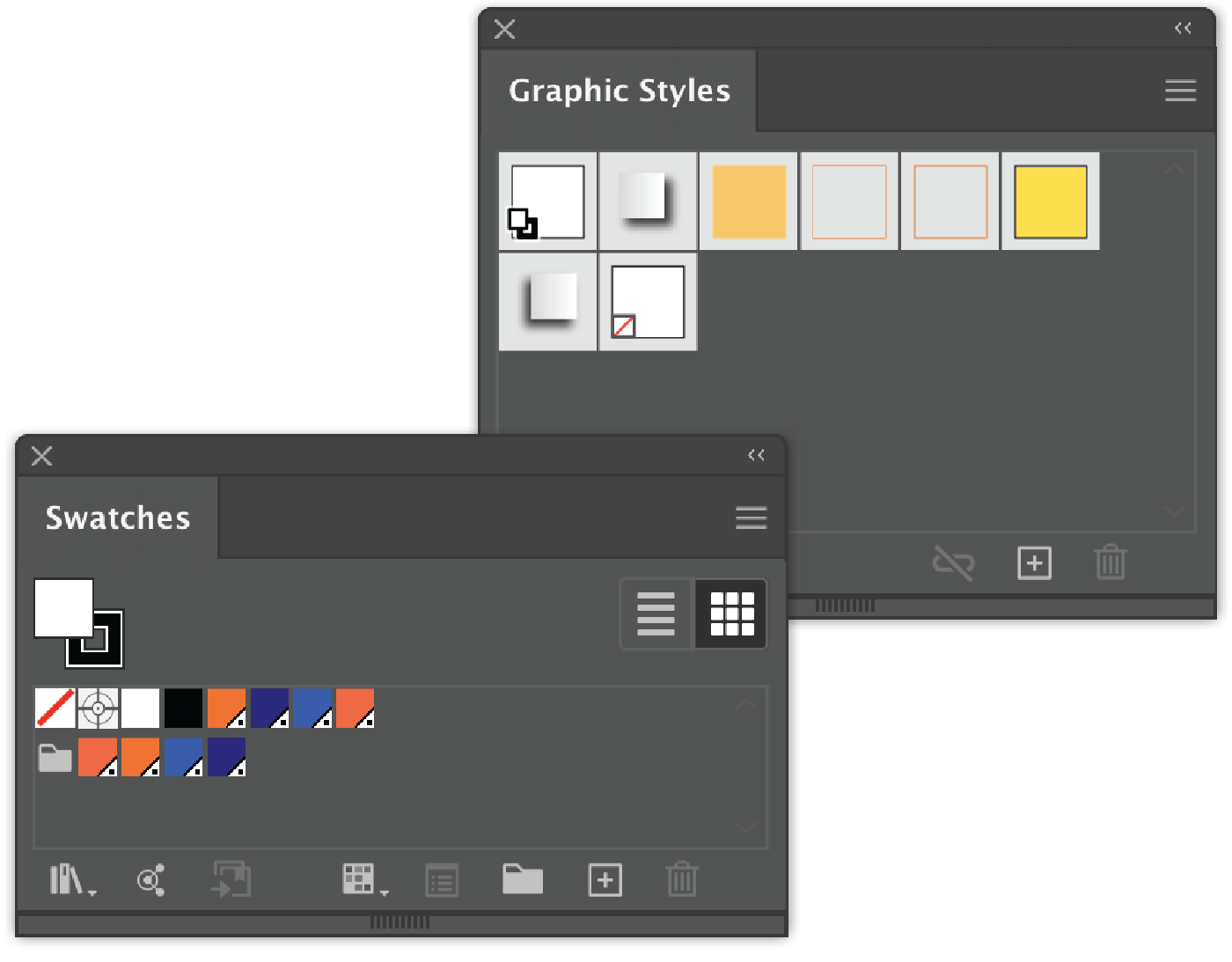 Graphic Styles and Swatches saved as Templates