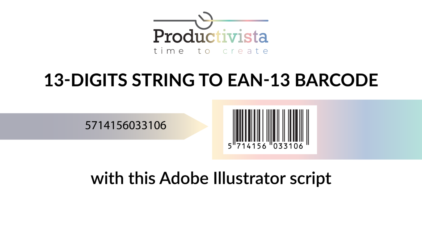 accumulate Quagga Dempsey EAN-13 in Adobe Illustrator with this free script. - Productivista