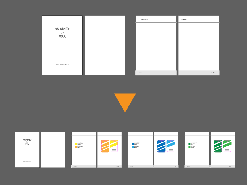 FlexPageMaster script demonstrating the process of setting up a title page and page numbering in Adobe Illustrator.